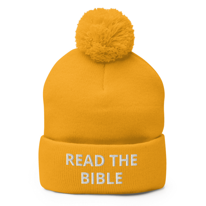 Read the Bible Pom-Pom Beanie